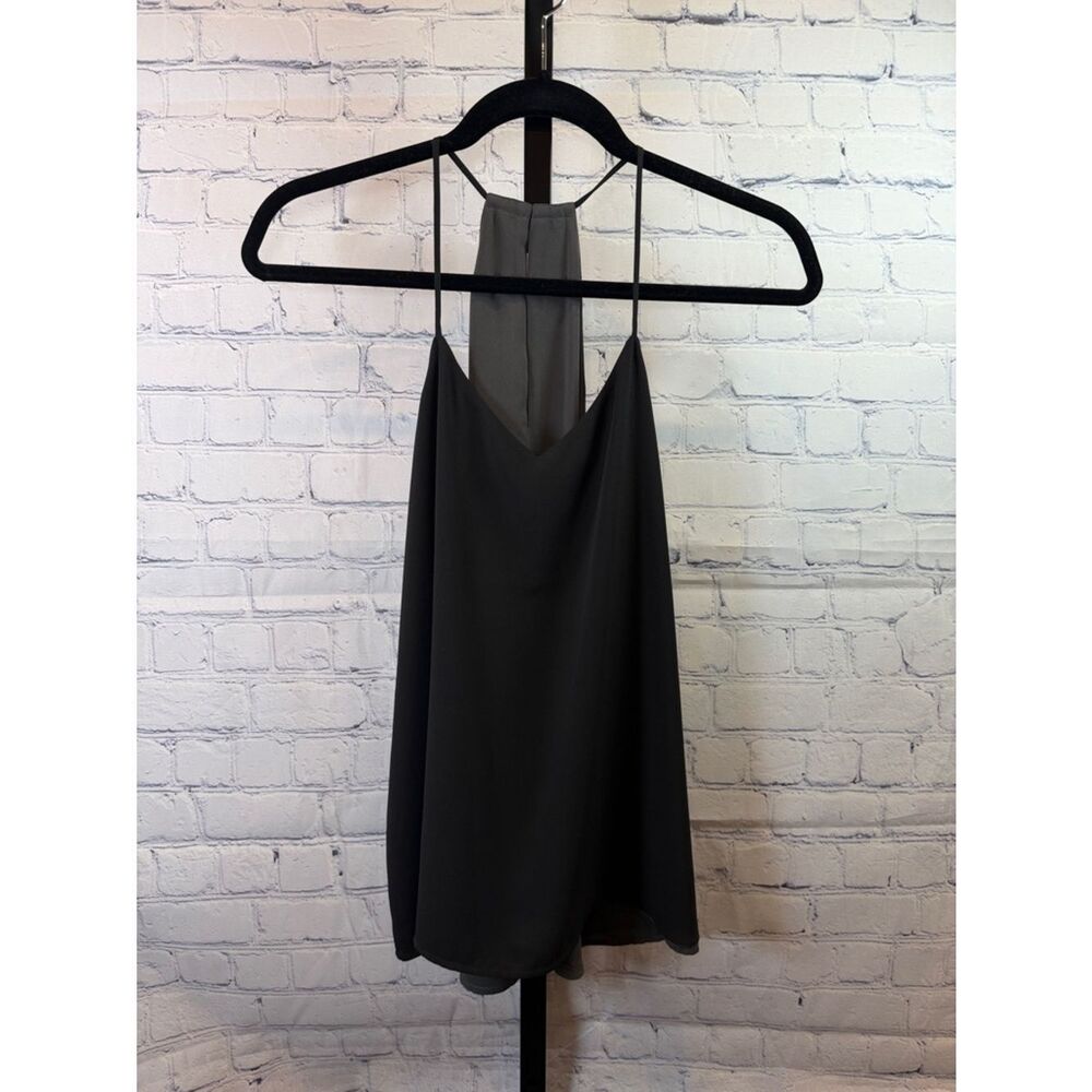 Express Black Cami Tank with V-Back Detail Reversible